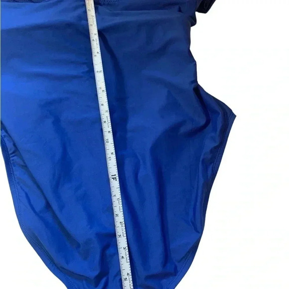 Addition Elle NWT 1 piece bathing suit with adjustable straps, royal  blue - Picture 11 of 13